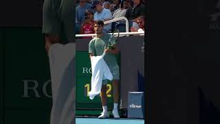 Carlos Alcaraz hits insane shot at Cincinnati Open 🤯 #tennis #CincyTennis #alcaraz #sports