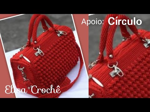 🥇Versão destros :Bolsa chique em crochê ( 1ª parte ) # Elisa Crochê