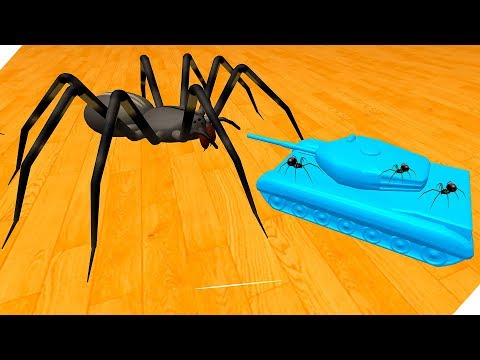 🌞АТАКА ПАУКОВ ГИГАНТОВ на КОМНАТУ ШКОЛЬНИКА - Игра Home Wars! Битва пауков и солдатиков.
