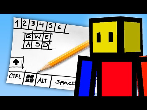 DIBUJE MI TECLADO para JUGAR MINECRAFT