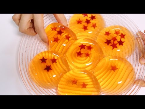 How to make edible DRAGON BALL Raindrop Cake Jelly