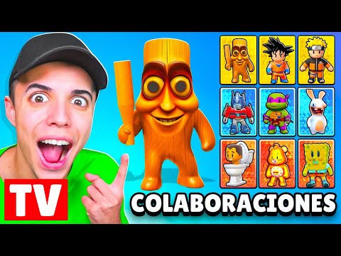 JUGANDO con TODAS las COLABORACIONES de STUMBLE GUYS!