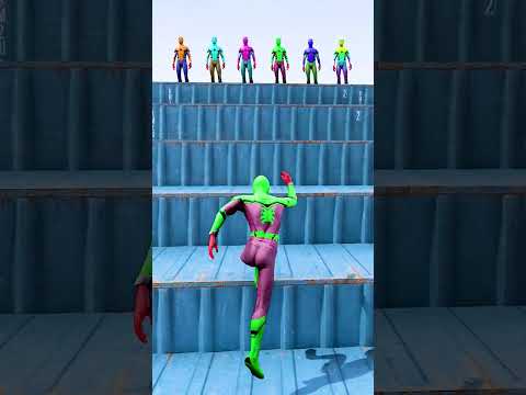 GTA 5 Epic Water Ragdolls | Spider-Man Jumps / Fails ep.1614 #shorts