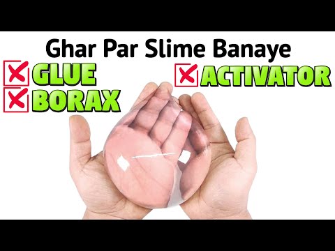 How to make a no glue no borax Slime at home/ Homemade Slime Making/Diy Slime Without Glue Borax