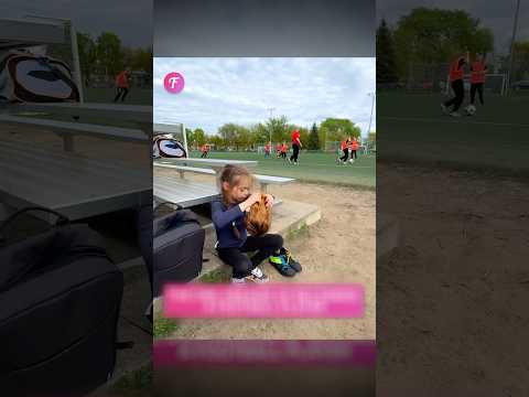 Little Girl Dreamed Of Being A Football Player, But Coach Dad Wanted Her To Be Princess 😕