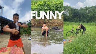Funny video, when you are a farmer who likes to go swimming.