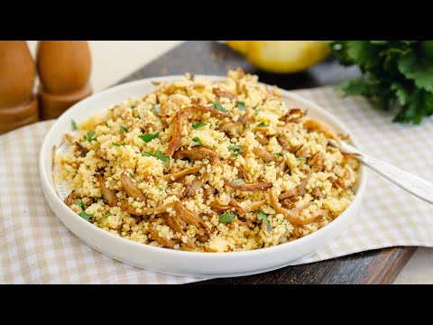 Nimeni nu-și dă seama că e de post! Couscous cu ciuperci 🍄 – gata în 20 de minute ⏱️