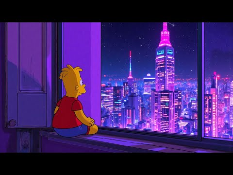 long night no sleep 🌙 lofi hip hop ~ overthinking / quiet night / stress relief