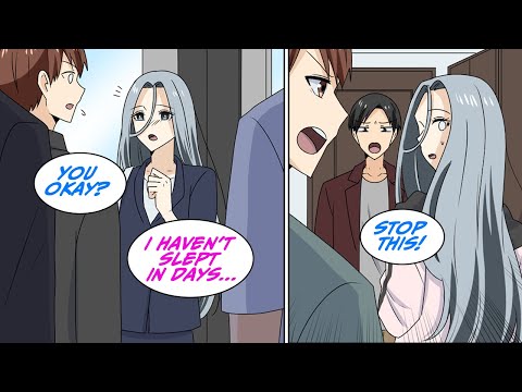 My colleague asked me for help on our way to a meeting, but then... [Manga Dub]