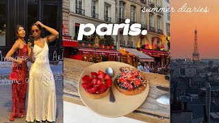 summer in paris vlog 🌹 birthday, girls trip, thrifting