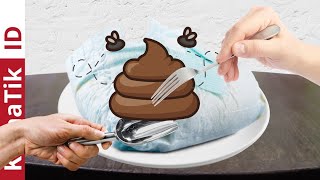 DON'T TRY!! Eating Diapers and POOP | Food Challenge Kluna Tik ASMR Eating Show