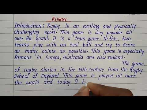 Best Simple English Essay on Rugby  | Write Easy and Short English Essay on Rugby