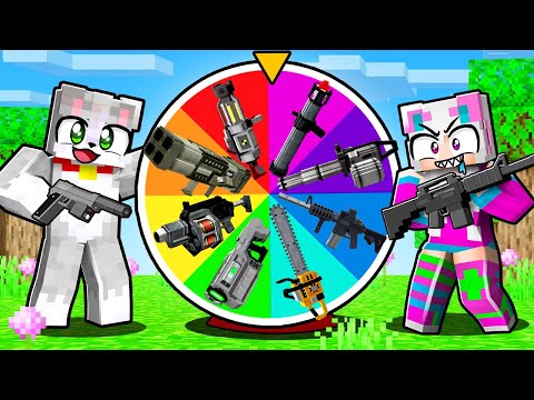 RULETA de ARMAS en Minecraft 🎯🔫  ARMA NOOB vs PRO vs HACKER