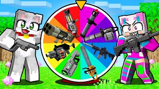 RULETA de ARMAS en Minecraft 🎯🔫  ARMA NOOB vs PRO vs HACKER