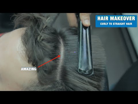 Hair Makeover - Curly to Straight Hair - Best Keratin Treatment In Dubai- JASON MAKKI