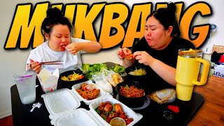 Lao Papaya Thum Mak Hoong with Raw Shrimp + Chicken Wings + Seafood 먹방 Eating Show with Michelle! ♥️