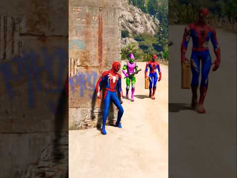 Spiderman💪Vs All Zombies 🧟Marvel Toys Marvel Animation #shorts #gta5