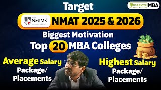 Top 20 MBA Colleges Through NMAT (NMIMS) 2025 & 2026 | Average CTC | Highest CTC #nmat #nmims