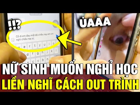 Chia sẻ TOP 1 cách 'XIN NGHỈ HỌC', nữ sinh khiến dân tình 'TRẦM TRỒ' vì quá hiệu quả | Tin 3 Phút