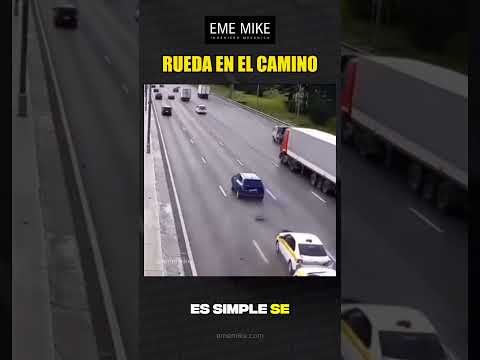 Rueda en el camino puede ocasionar una catástrofe vehicular