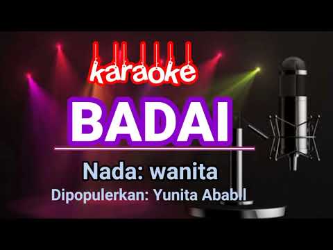 Badai - Yunita Ababil | Karaoke