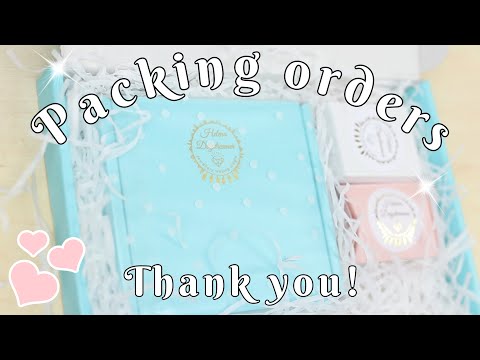 Packing Your Orders..Thank you so much! Small Business packaging