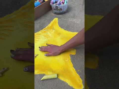 Super Mario Bros 3D Super Star helium balloon chalk art
