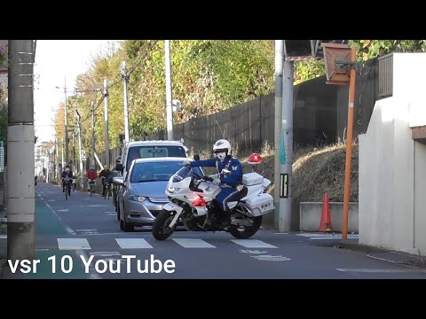 小学生の通学路をノーブレーキでぶっ飛ばすBBA！！2台の白バイでお咎め！