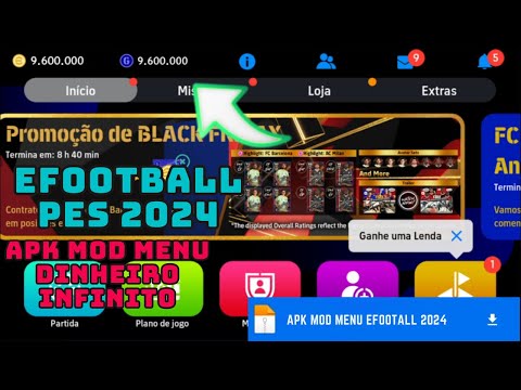 eFootball !! Como ter dinheiro infinito Mod menu apk? - PES 2024?