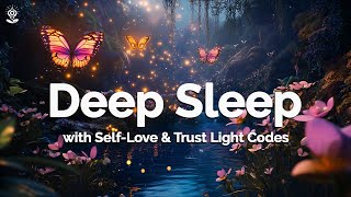 Sleep Music: INSTANT Insomnia Relief. Self-Love & Trust Light Code Affirmations with Relaxing Music