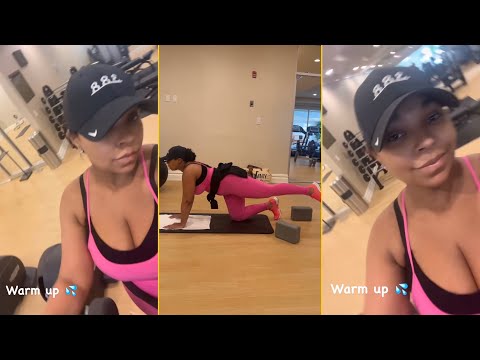 Ashanti Is Back In Gym For The First Time After Gave Birth Her Son And Working Hard For Her Body