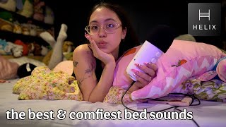 ASMR Relax With Me 🛏️ Helix Best Mattress 2026 Review (Soft Bed Sounds & Tingles)