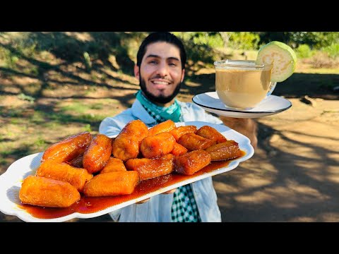 Plátanos TENTACIÓN a la naranja y atole de GUAYABA especial!!