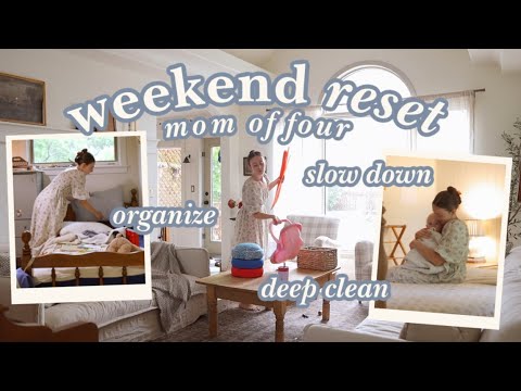 Cozy *Whole House* Weekend Reset (Mom of 4) // Clean, Organize, & Slow Down