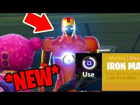How to PLAY as IRON MAN in Fortnite: Battle Royale *NEW* Easter egg in FORTNITE!