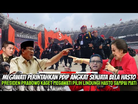 Megawati PDIP Angkat Senjata Bela Hasto! Prabowo Perintahkan Pasukan Elit Kepung Kandang Banteng!