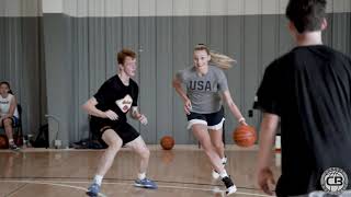 Cameron Brink & Jana Van Gytenbeek Practice At Conboy Facility