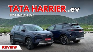 India ki most capable EV- Tata Harrier.ev | 500 km Range? | First Drive Review | CarComparos