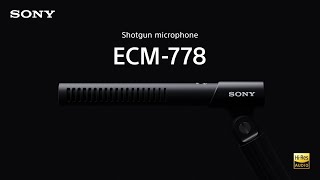 Introducing the Sony ECM-778 XLR Shotgun Microphone