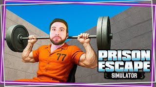 FELIZ en mi CELDA en PRISION ESCAPE SIMULATOR #5