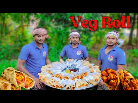 Veg Roll Recipe Hindi Village Cooking Channel||Veg Spring Rolls||Paneer Kathi Roll Recipe Hindi