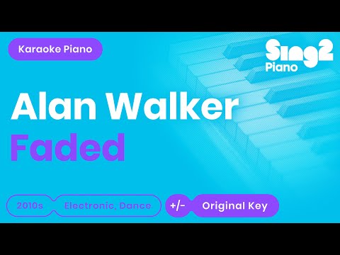 FADED (Piano karaoke demo) Alan Walker