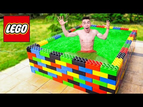 BASEN LEGO wypełniony GLUTEM!