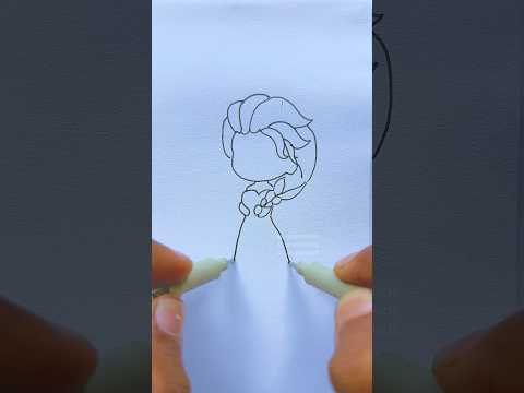 Frozen character Elsa drawing easy for kids #kids