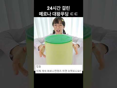 메로나 대왕푸딩...ㄷㄷ
