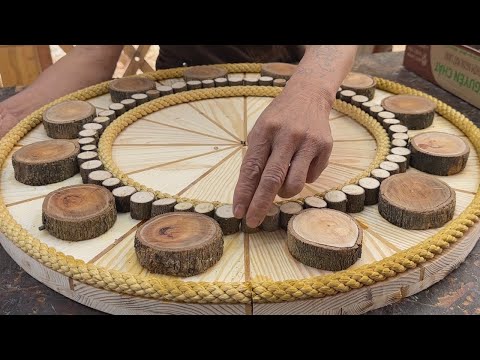 Creative Handmade Wooden Clock // Make Your Own Large Wooden Clock From Dry Branches