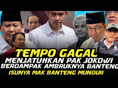 Tempo Gagal Jatuhkan Jokowi Imbasnya Ada Isu Katanya Ada Yg Mau Mundur Di Kandang Banteng