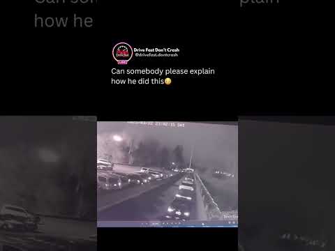 Wait til the end… He really cleared the whole road😨 #crazydrivers
