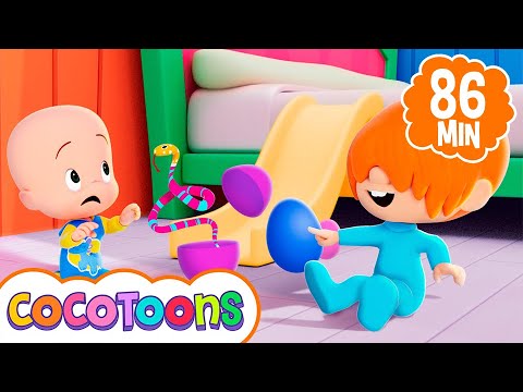 10 ovos na cama 🥚 e mais músicas infantis em português com Cleo e Cuquin | Cocotoons Brasil