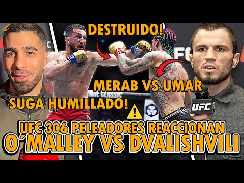 UFC 306: PELEADORES REACCIONAN al BRUTAL DOMINIO DE MERAB DVALISHVILI vs SEAN O’MALLEY